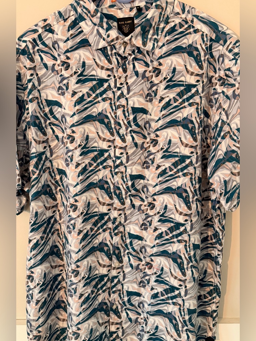 Rare Rabbit Multicolored Men’s XL Short Sleeve Button Up‎ Shirt